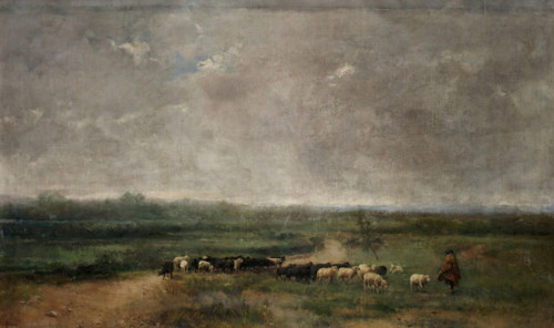 A flock, c1900. Creator: Eduardo de Alba y Massa.