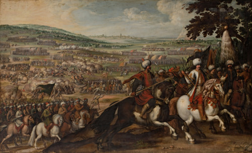 The Turks abandon the vicinity of Vienna, (1532), 1650. Creator: Juan de la Corte.