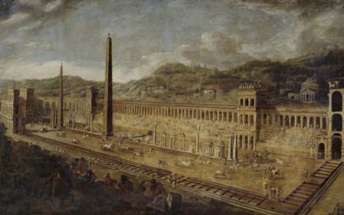 The Circus Maximus in Rome, 1638. Creators: Viviano Codazzi, Domenico Gargiulo.