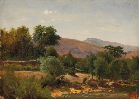 Outskirts of the Monasterio de Piedra (Aragón), 1856. Creator: Carlos de Haes.