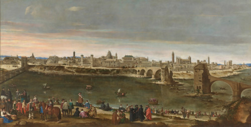 View of Zaragoza in 1647. Creator: Juan Bautista Martínez del Mazo.