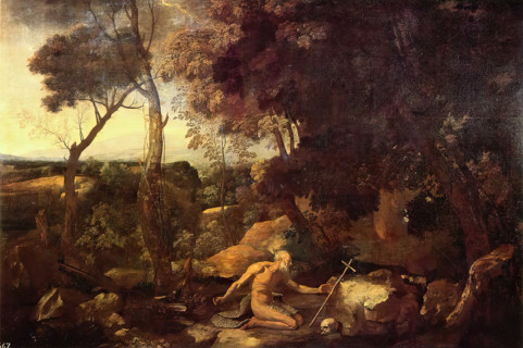 Landscape with Saint Paul the Hermit, between 1637 and 1638. Creator: Nicolas Poussin.