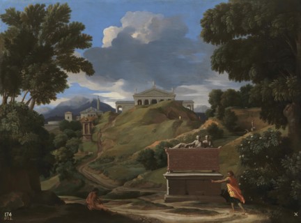 Landscape with Ruins, c1634. Creator: Nicolas Poussin.