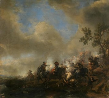 Cavalry Combat, 1650s. Creator: Philip Wouverman.