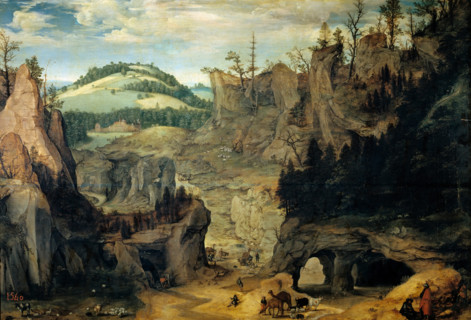 Landscape with Herdsmen, c1560. Creator: Cornelis van Dalem.