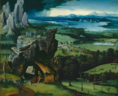 Landscape with St Jerome, c1515. Creator: Joachim Patinir.