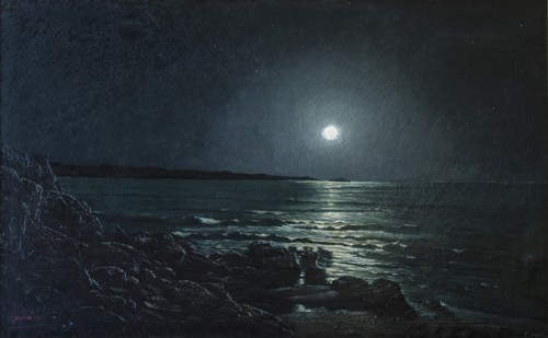 A night at sea, 1888. Creator: Kaulak.