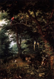 The Garden of Eden, c1620. Creator: Jan Brueghel the Younger.