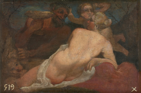 Venus and a Satyr, between 1569 and 1615. Creator: Annibale Carracci.