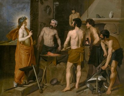 Apollo in the Forge of Vulcan, 1630. Creator: Diego Velasquez.