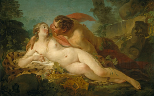 Jupiter and Antiope, between 1745 and 1749. Creator: Jean Baptiste Marie Pierre.