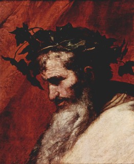 Detail of the Head of Bacchus, c1636. Creator: Jusepe de Ribera.