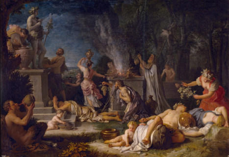 Offering to Bacchus, 1720. Creator: Michel-Ange Houasse.