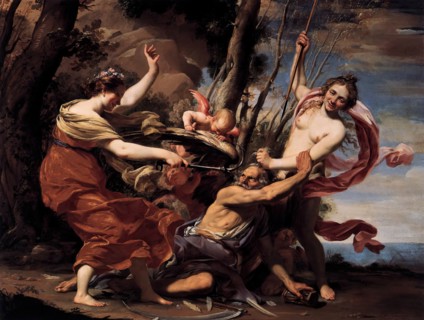 Father Time Overcome by Love, Hope and Beauty, 1627. Creator: Simon Vouet.