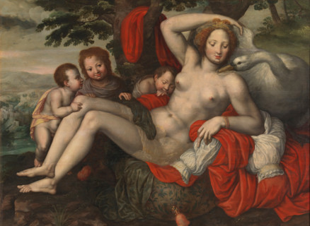 Leda and the Swan, first half of 16th century. Creator: Georg Pencz.