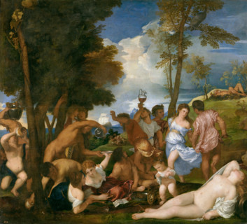 The Bacchanal of the Andrians, 1523-1526. Creator: Titian.