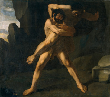 Hercules fighting with Antaeus, 1634. Creator: Francisco de Zurbaran.