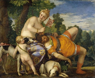 Venus and Adonis, c1580. Creator: Paolo Veronese.