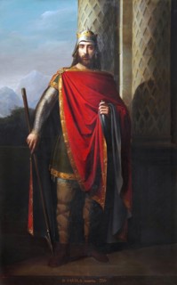 Don Favila, King of Asturias, c1853. Creator: Carlos María Esquivel.