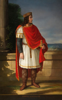 Witiza, Visigothic king, c1853. Creator: Manuel Iglesias Dominguez.