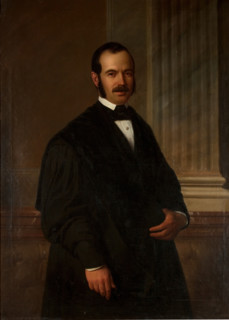 Portrait of a gentleman in official robes, 1852. Creator: Antonio María Esquivel.