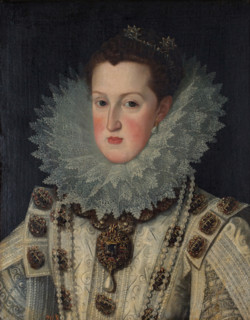 Margaret of Austria, Queen of Spain, early 17th century. Creator: Bartolomé González.