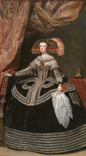 Portrait of Mariana of Austria, between 1652 and 1653. Creator: Diego Velasquez.