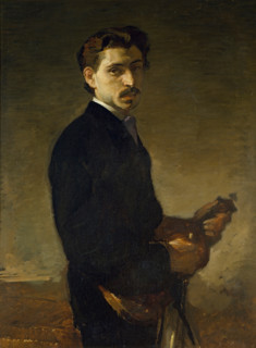 Ettore Pinelli, the Violinist, 1869. Creator: Eduardo Rosales.