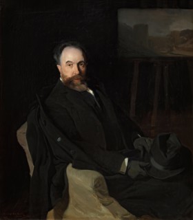 The Painter Aureliano de Beruete, 1902. Creator: Joaquin Sorolla y Bastida.