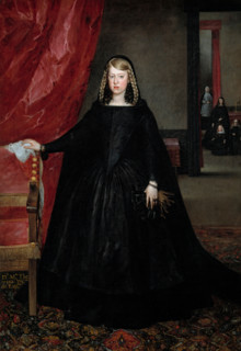 Empress Margaret of Austria in Mourning Dress, between 1665 and 1666. Creator: Juan Battista Martinez del Mazo.
