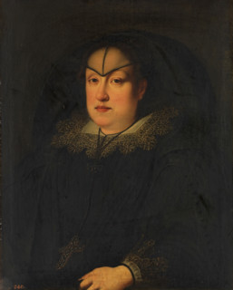 Portrait of Maria Magdalena of Austria as a widow, c1627. Creator: Justus Sustermans.