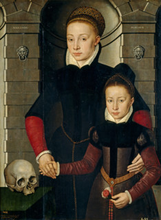 Lady and Girl, 1567. Creator: Adriaen van Cronenburgh.