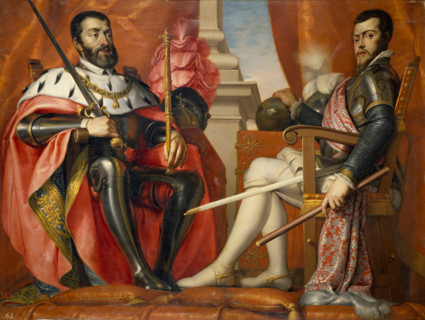 Charles V and Philip II, 1639. Creator: Antonio Arias Fernández.