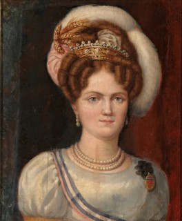 Queen Maria Amalia of Saxony, 1827. Creator: José Aparicio.