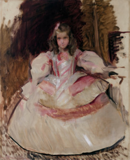 María Figueroa Dressed as a 'Menina', 1901. Creator: Joaquin Sorolla y Bastida.