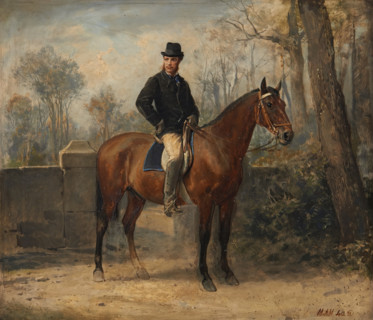 Equestrian Self-portrait, c1870. Creator: Ricardo Balaca.