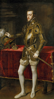 Philip II in Armour, 1551. Creator: Titian.