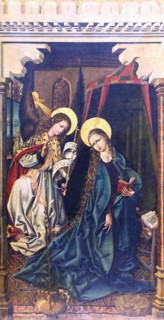 The Annunciation, c1500. Creator: Master of La Sisla.