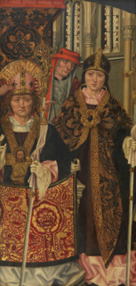 Saint Augustine in Pontifical Vestments, between c1401 and c1425. Creator: Master of Saint Nicholas.