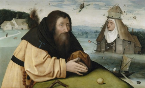 The Temptations of Saint Anthony, between 1510 and 1515. Creator: Hieronymus Bosch.