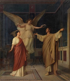 Saint Cecilia and Saint Valerian, c1866. Creator: Alejo Vera Estaca.