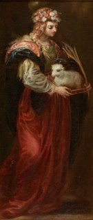 Saint Agnes, c1665. Creator: Francisco Rizi.