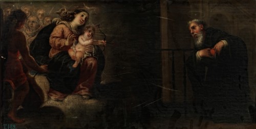 The Virgin and Child Piercing Saint Augustine's Heart, between c1663 and c1711. Creator: José García Hidalgo.