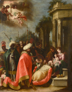 Adoration of the Magi, 1694. Creator: José Mateos.
