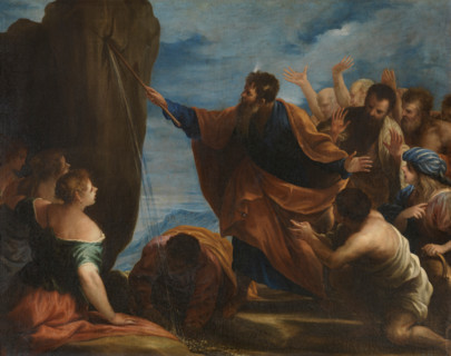 Moses and the Water from the Rock, 1668. Creator: Juan Antonio de Frias y Escalante.