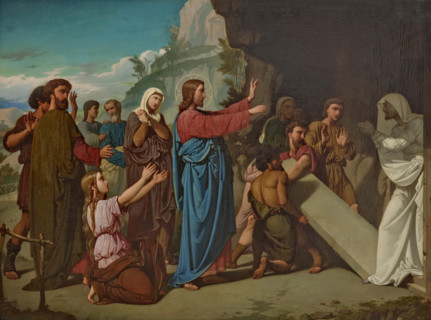 The Raising of Lazarus, 1855. Creator: Juan de Barroeta y Anguisolea.