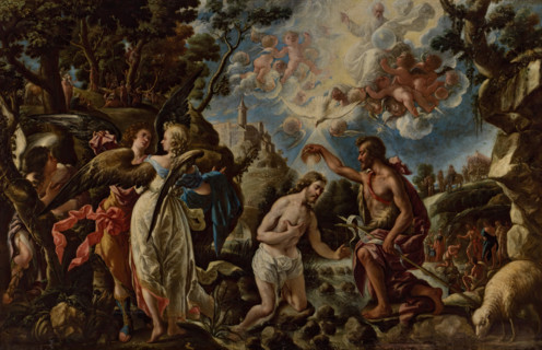 The Baptism of Christ, 17th century. Creator: Juan de Pareja.