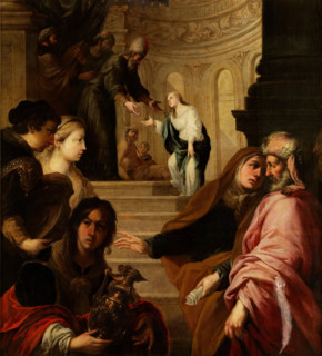 The Presentation of the Virgin in the Temple, 17th century. Creator: Juan de Sevilla.