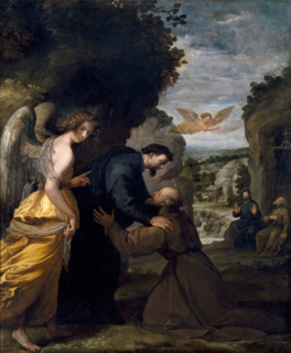 Meeting of Saint John of Matha and Saint Felix of Valois, 1634. Creator: Vicencio Carducho.