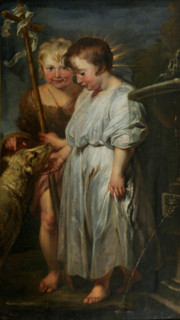 The Christ Child, Saint John and the Lamb, between 1618 and 1620. Creator: Anthony van Dyck.